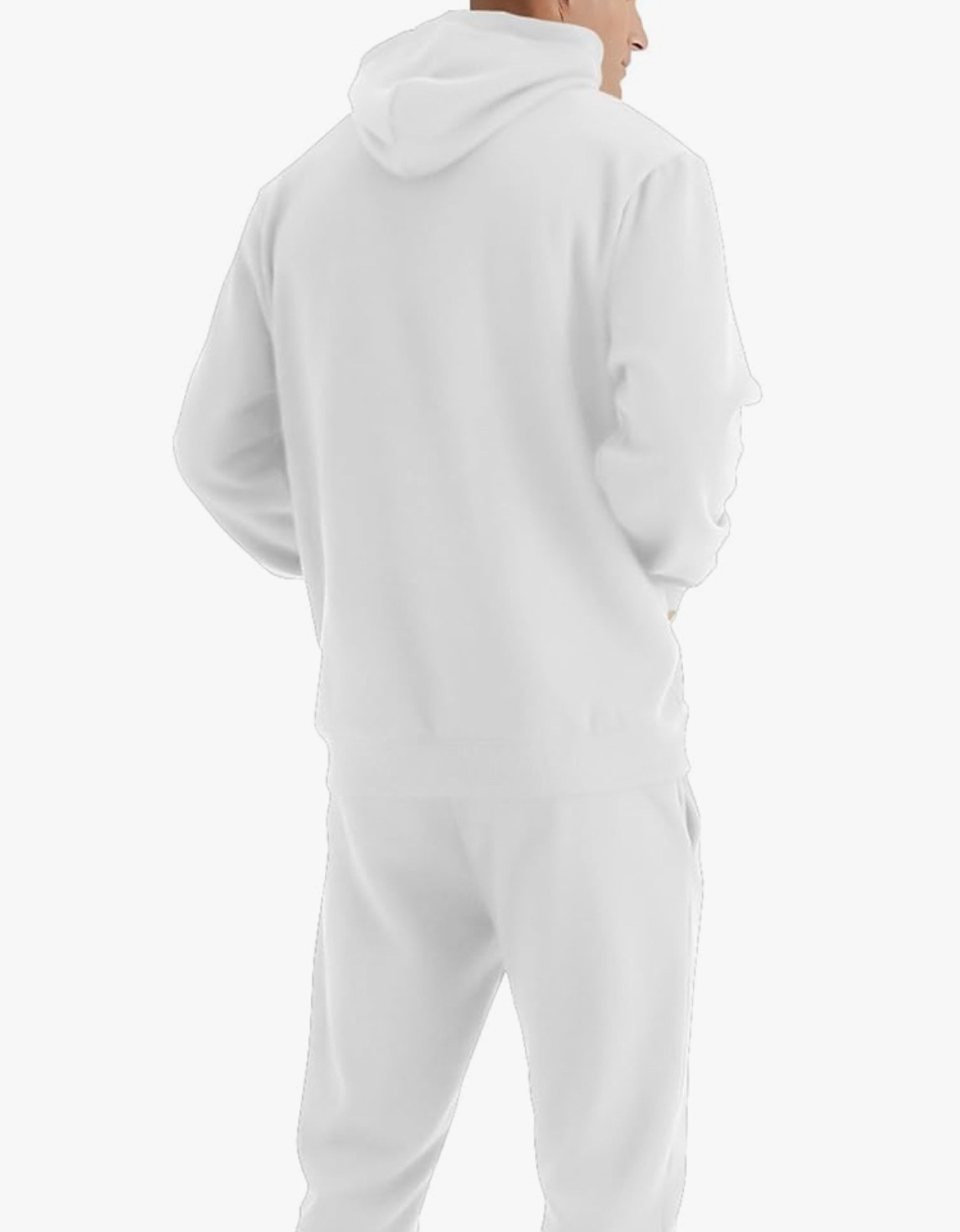 Men's Tacksuit 2 Piece Size 3XL Active Set Fleece Pullover Sweatshirt Sweatpants - Image 4