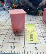 Marx vintage dollhouse master bedroom furniture, pink and white 168^ - Image 5