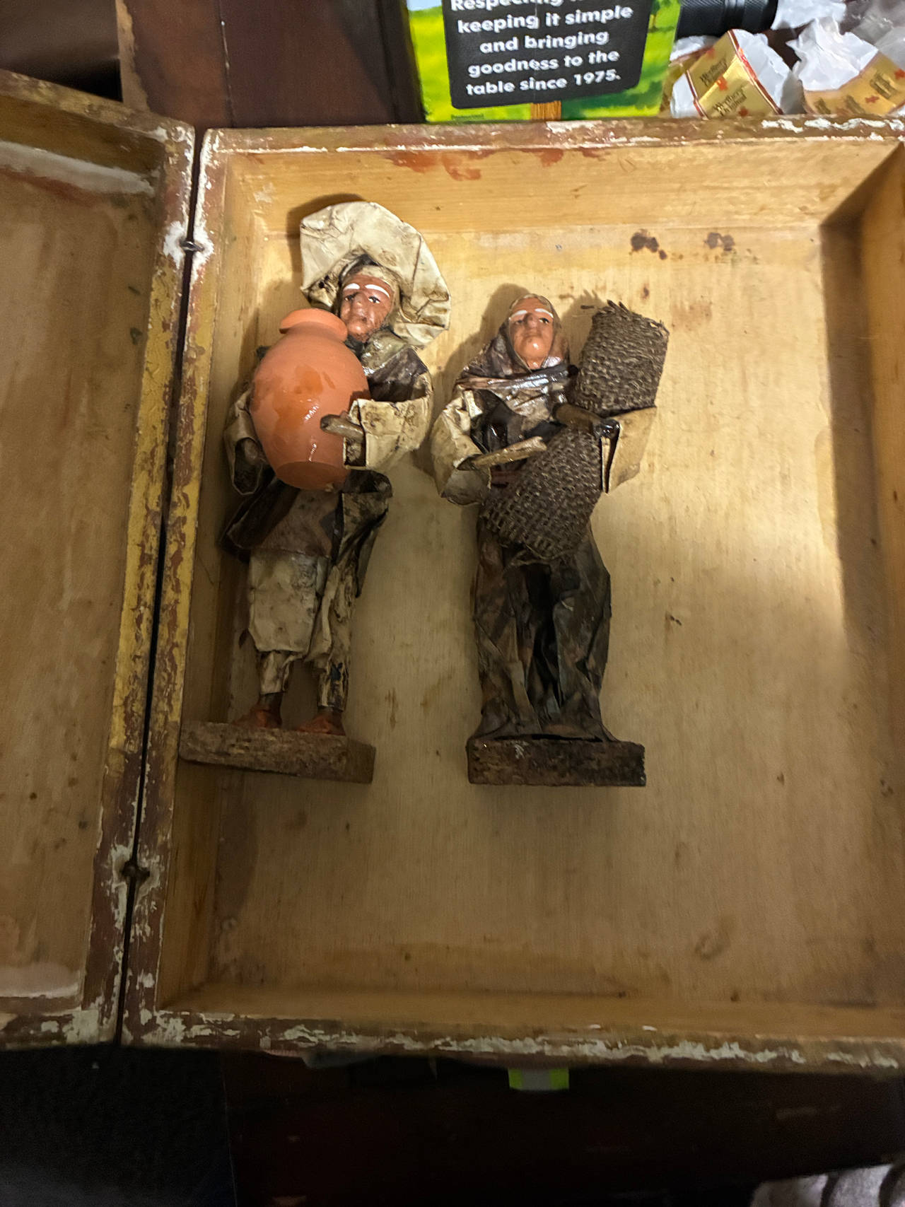 Vintage Mexican Paper Mache Folk Art Figurines