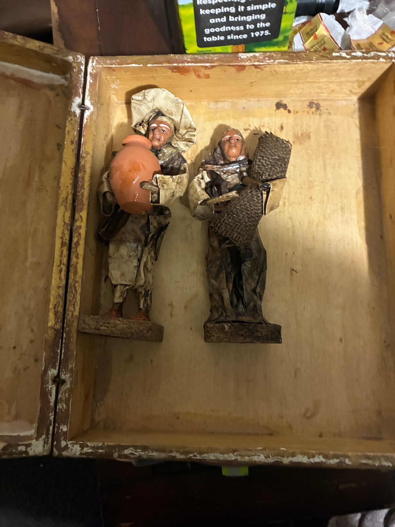 Vintage Mexican Paper Mache Folk Art Figurines