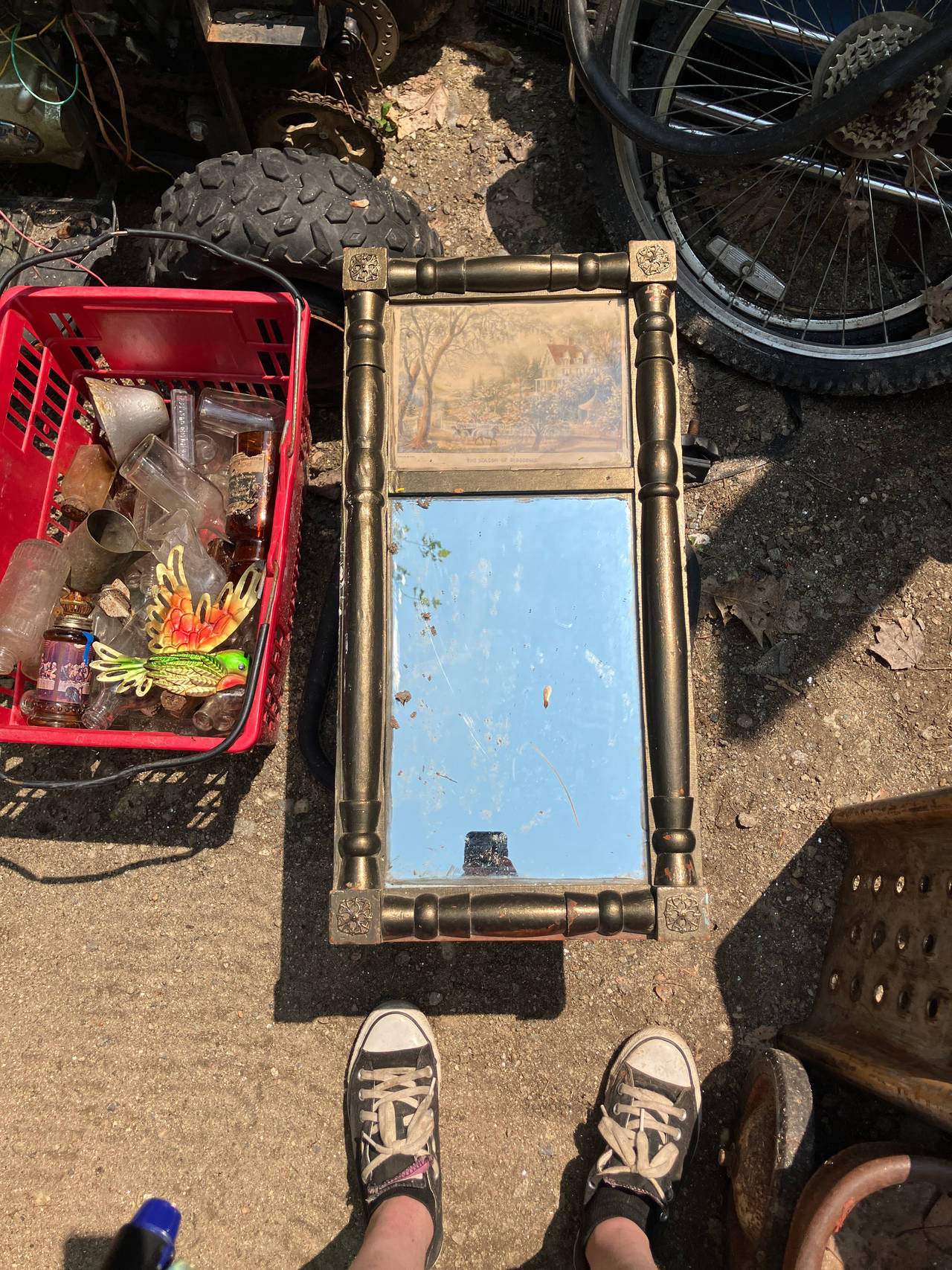 Antique Federal Style Mirror