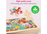 SYNARRY Large Unicorn Princess Fairy Wooden Puzzles for Girls Gift Box - Image 7