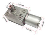 BRINGSMART 12V 6rpm DC Worm Gear Motor 25 kg.cm High Torque Low Speed Mini Turbi - Image 7