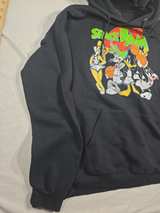 Space Jam Looney Tunes Graphic Hoodie Black Large - Image 5