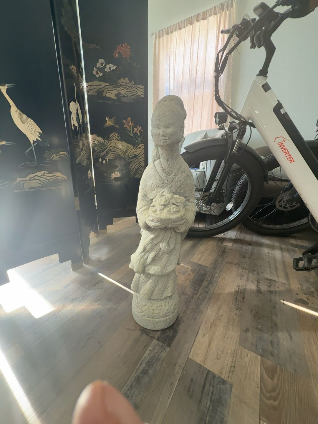 Stone Japanese Geisha Girl Garden Statue