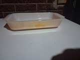 Fire-King Peach Lustre Rectangular Baking Dish - Image 3