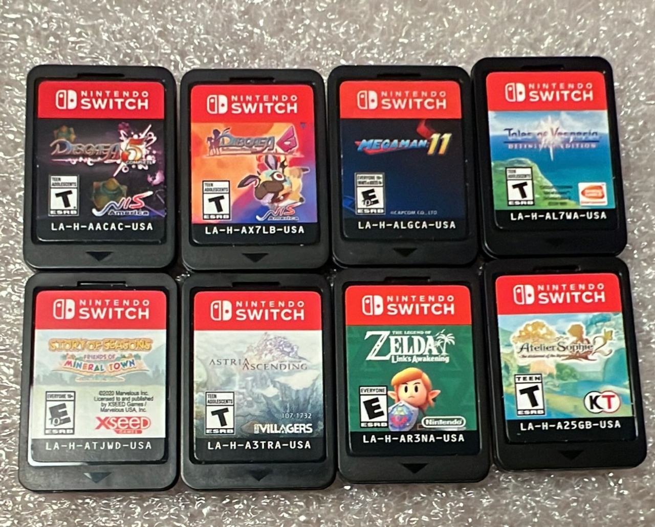 Nintendo Switch Game Cartridge Lot (8 Games)