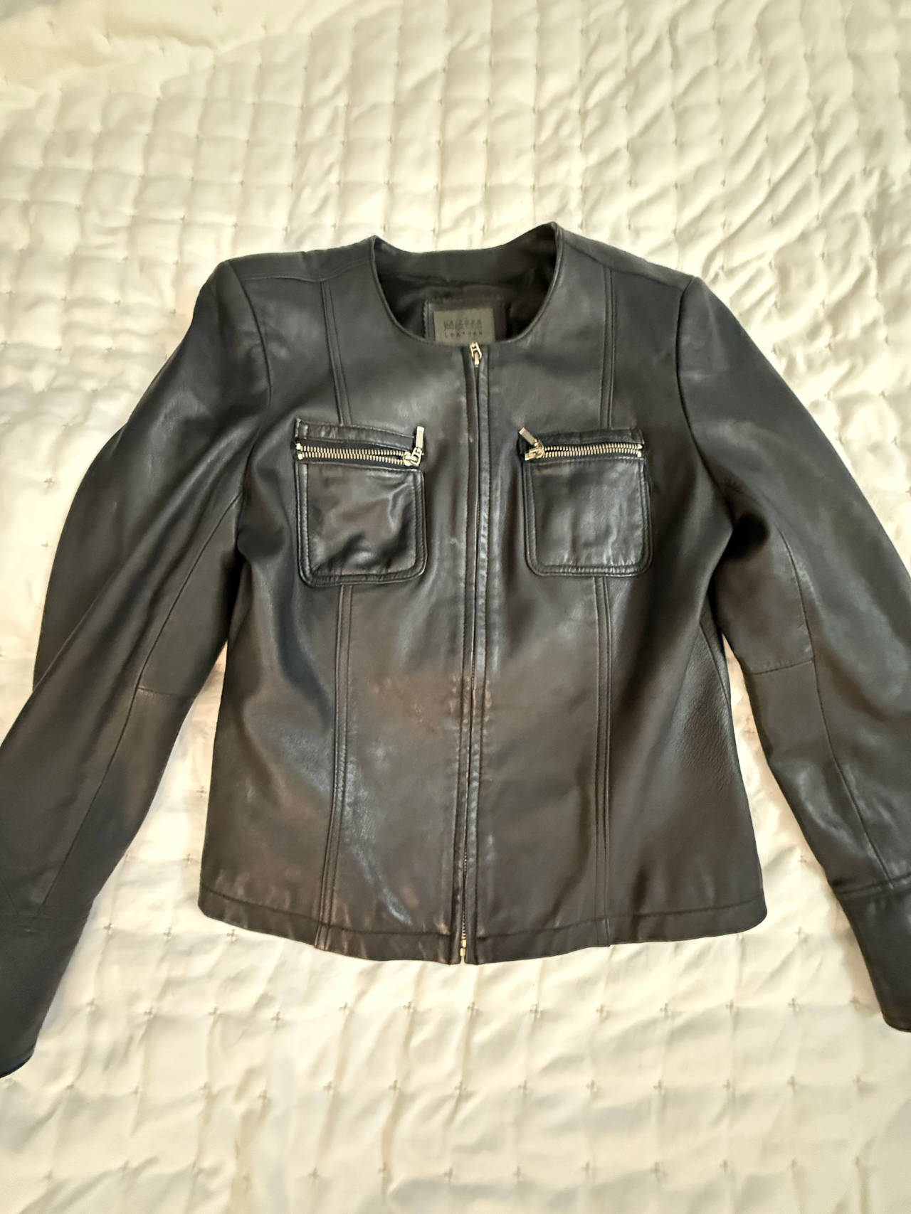 Uniform John Paul Richard Collarless Leather Jacket: 6