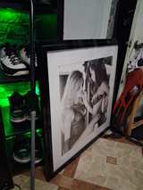 Framed Black and White Fashion Photography Print - Image 1