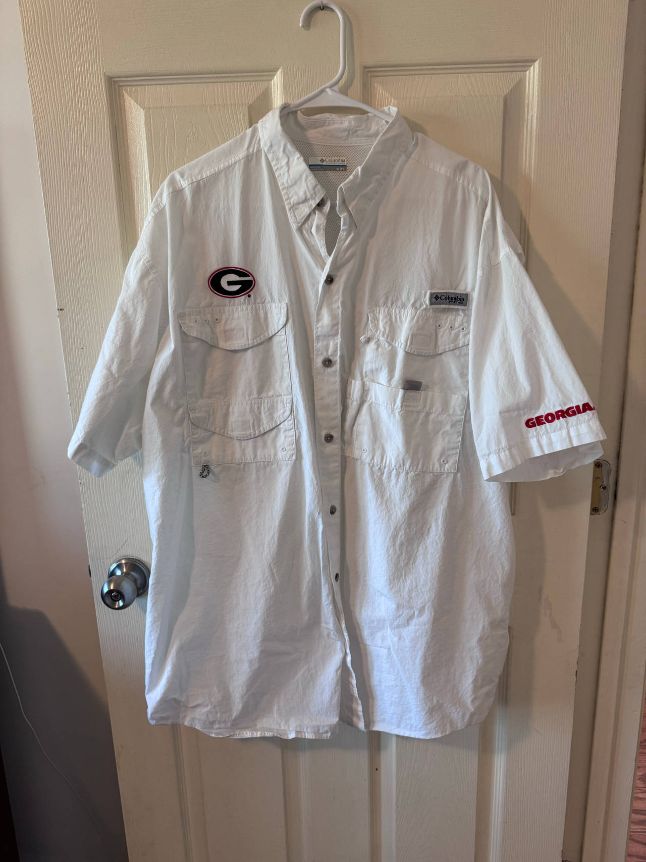 Columbia PFG Georgia Bulldogs Bahama II Short Sleeve Shirt XL