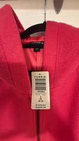 Torrid Women's Pink Hooded Fall Coat 2X - Image 3