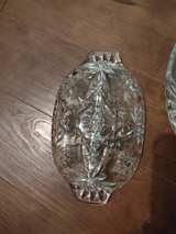 Vintage Pressed Glass Platter and Divided Dish Set - Image 6