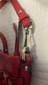 Coach Brooke Hobo Tote Red Pebbled Leather - Image 3