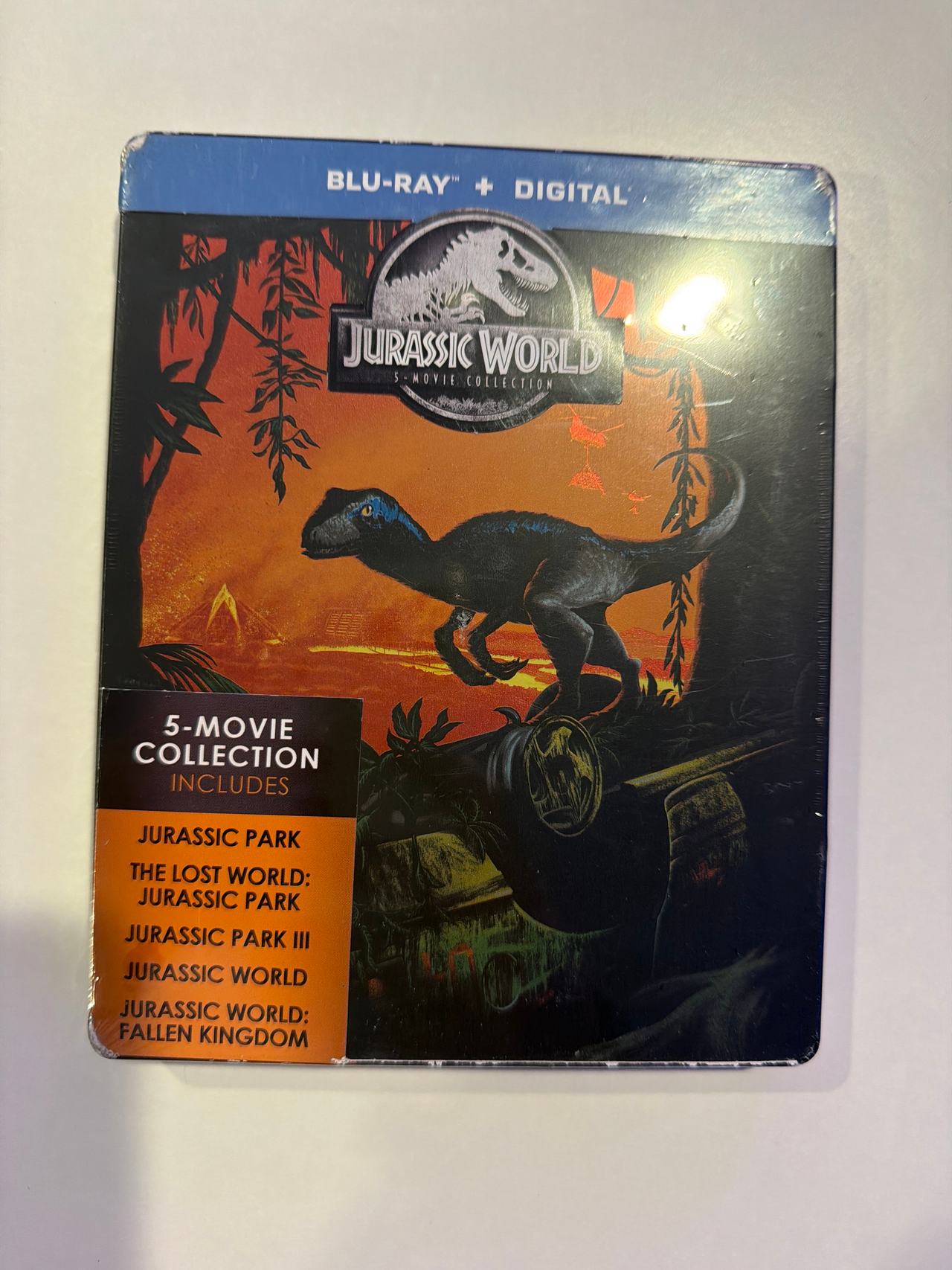 Jurassic World 5-Movie Collection Steelbook Blu-ray + Digital