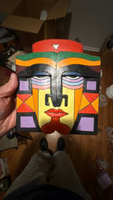 Artisan Wooden Plaque Folk Art Retablo - Image 2