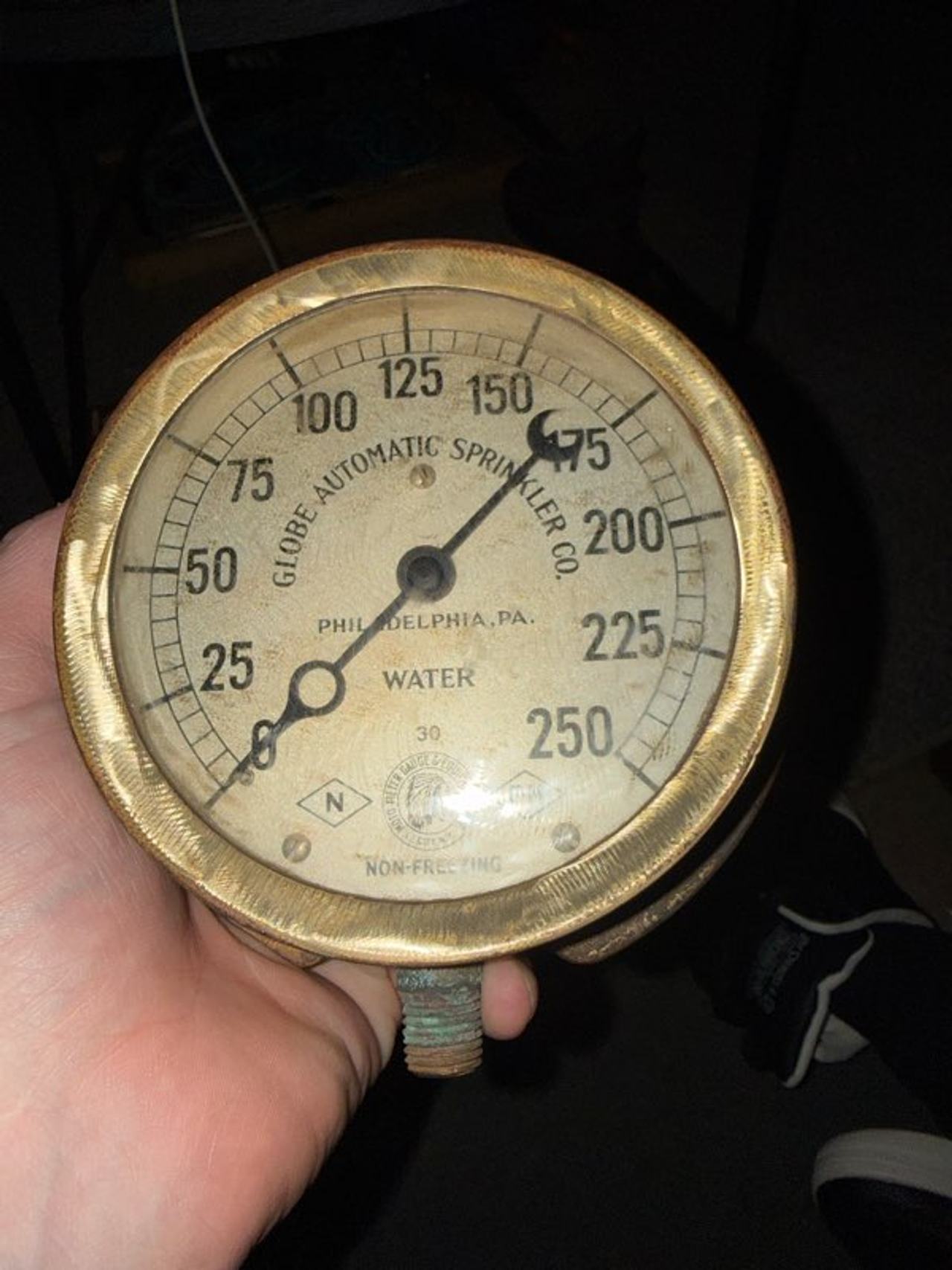 Globe Automatic Sprinkler Co. Water Pressure Gauge