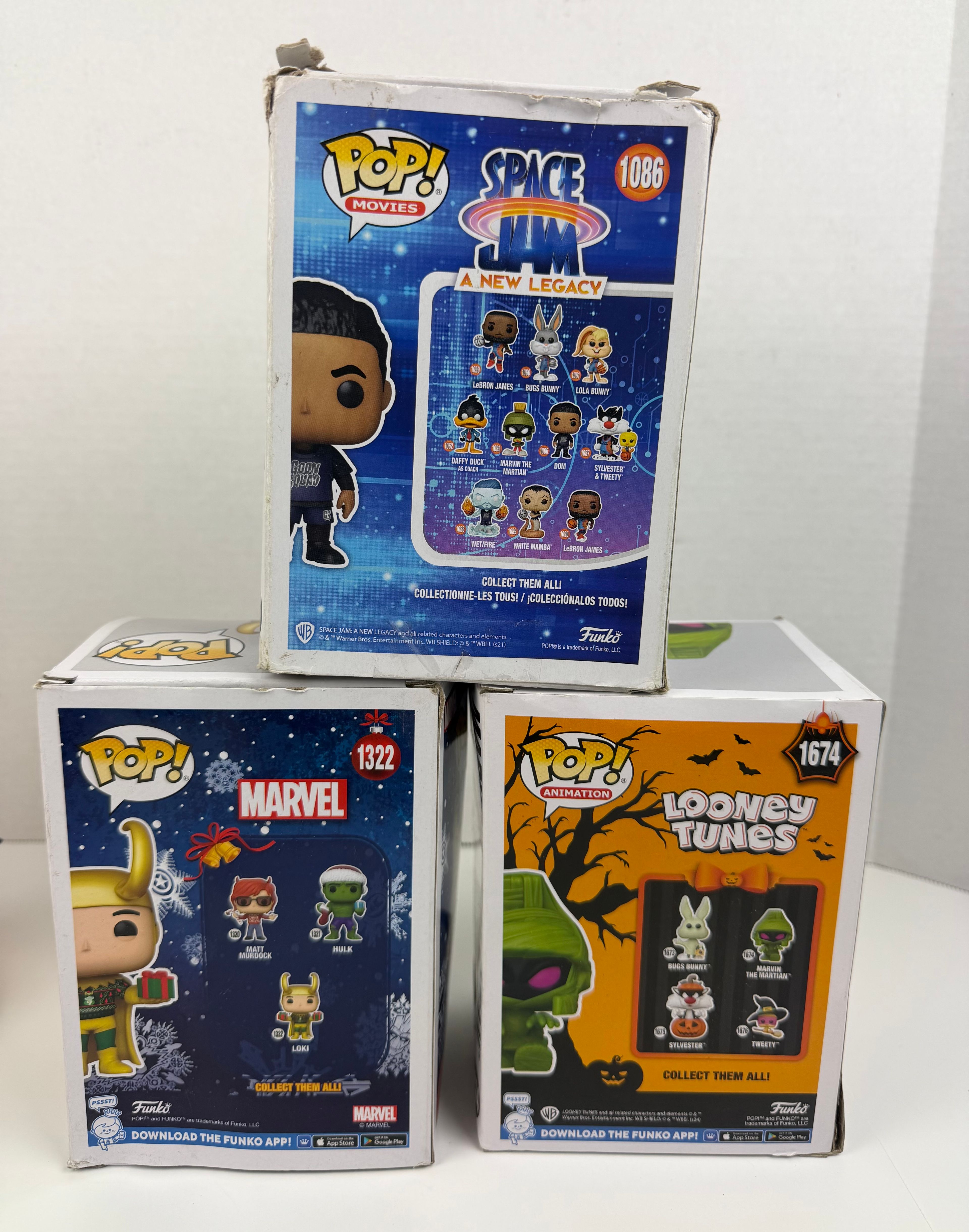 Funko Pop Dom Loki Marvin The Martian Rocket & Groot - Image 10