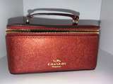 Coach Metallic Red Vanity Jewelry Case - Image 2