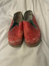Antique Handmade Children's Red Leather Shoes (1860-1910) - Image 3
