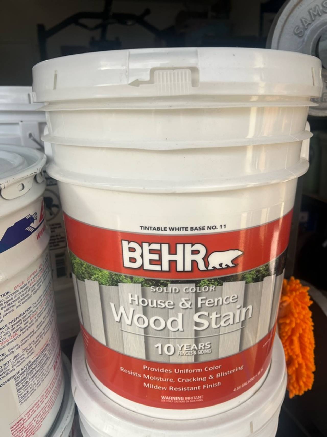 BEHR Deckplus 5 gal. Solid Color Wood Stain
