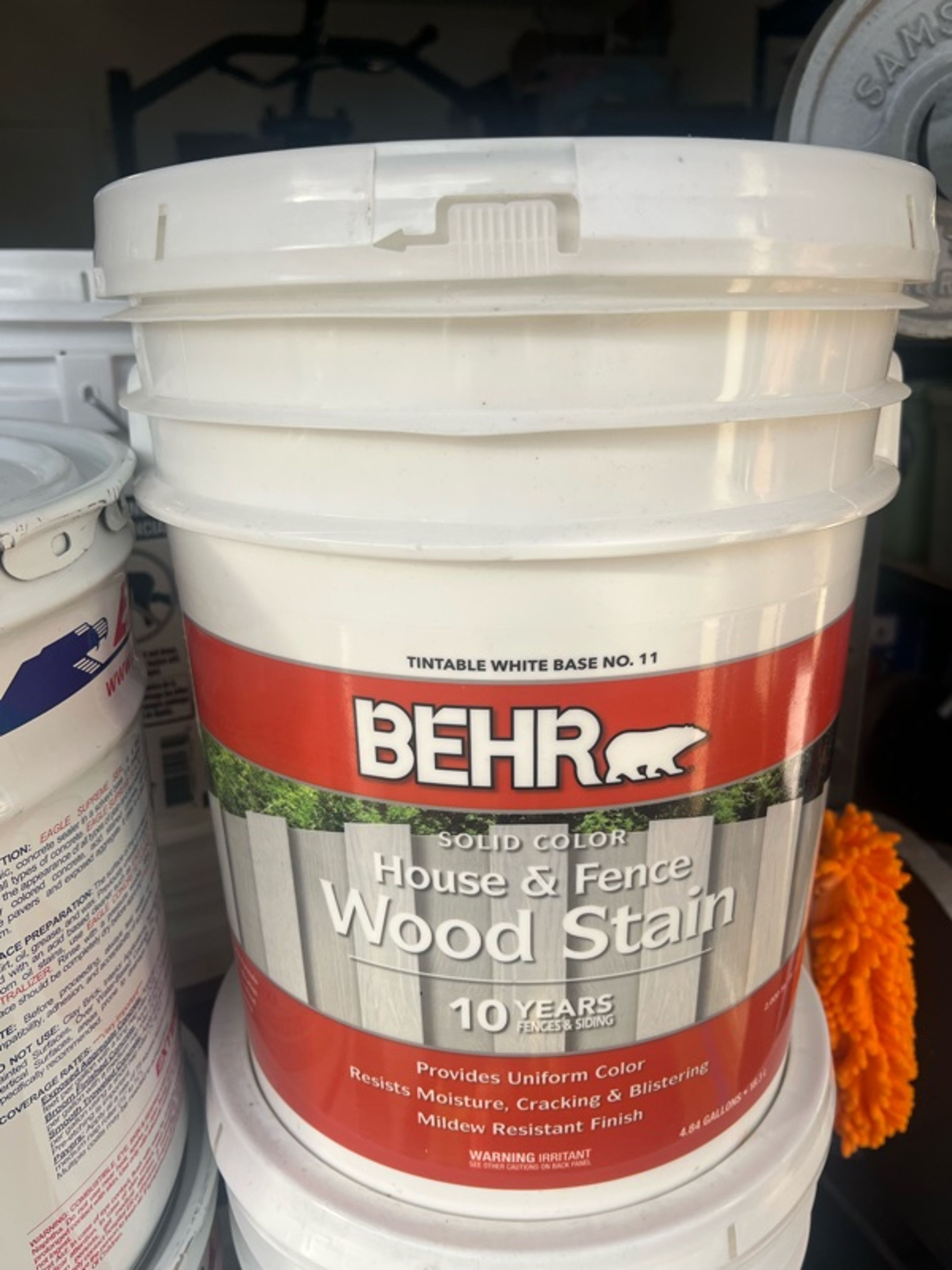 BEHR Deckplus 5 gal. Solid Color Wood Stain