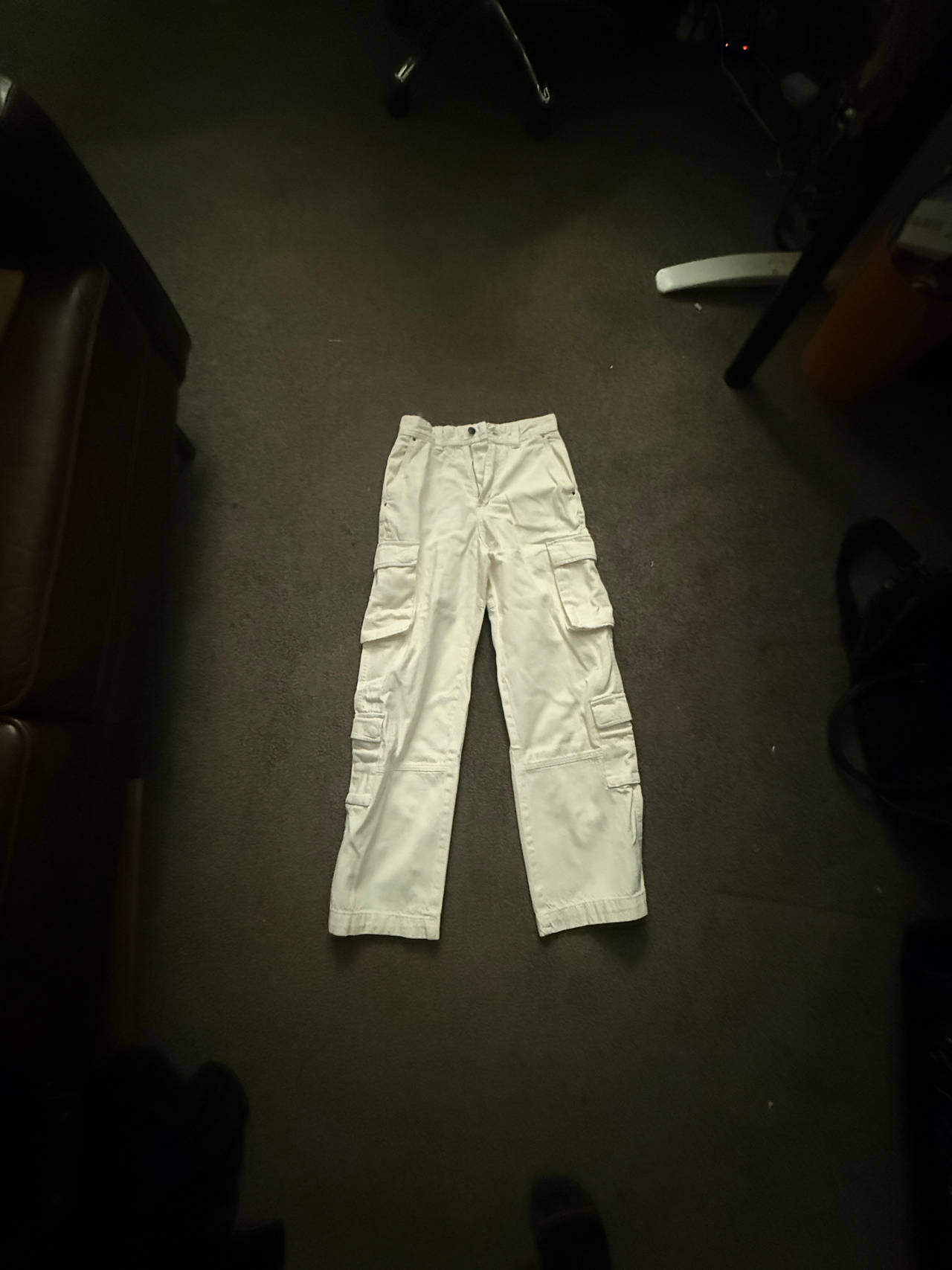 White Cargo Pants