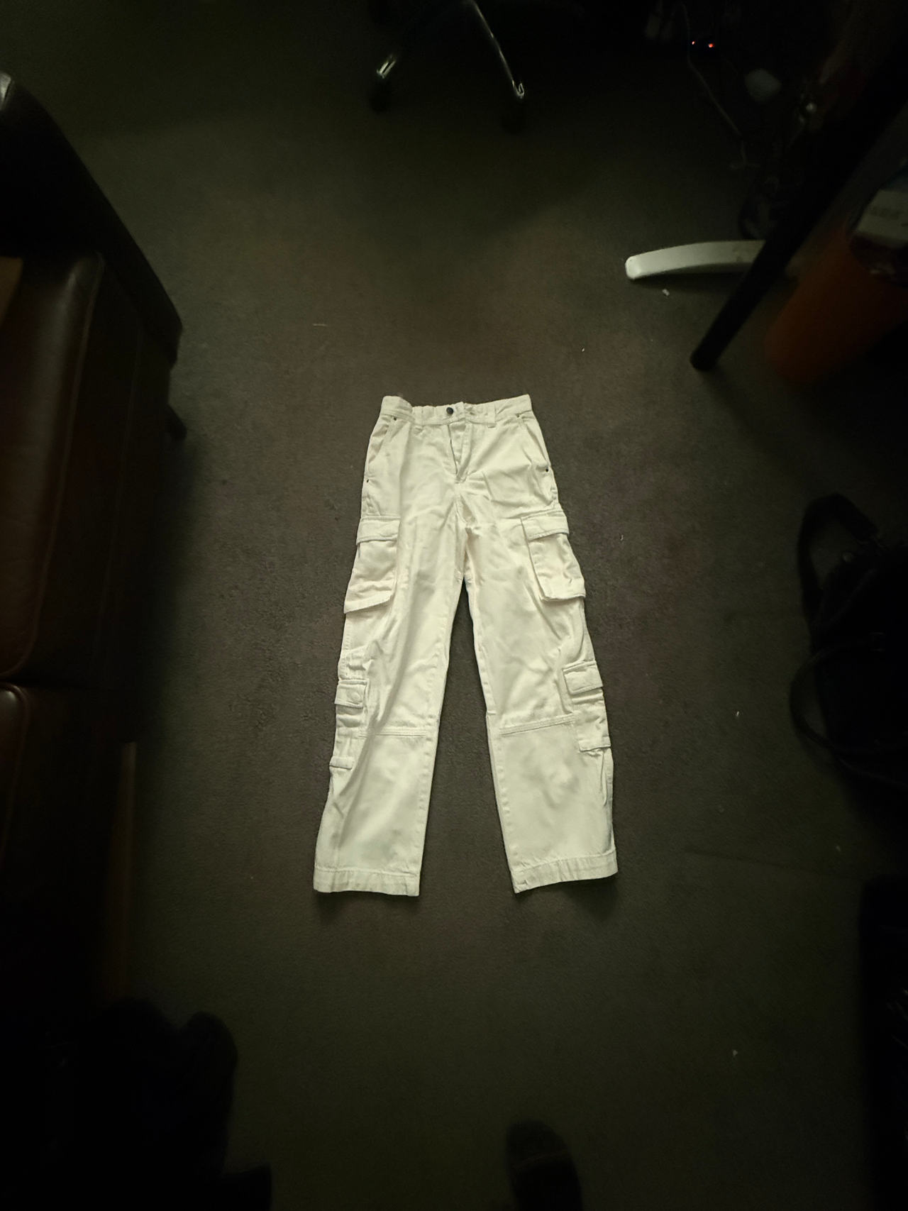 White Cargo Pants
