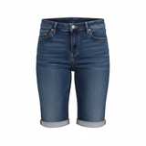 New York & Company Soho Dark Wash Denim Bermuda Shorts - Image 2
