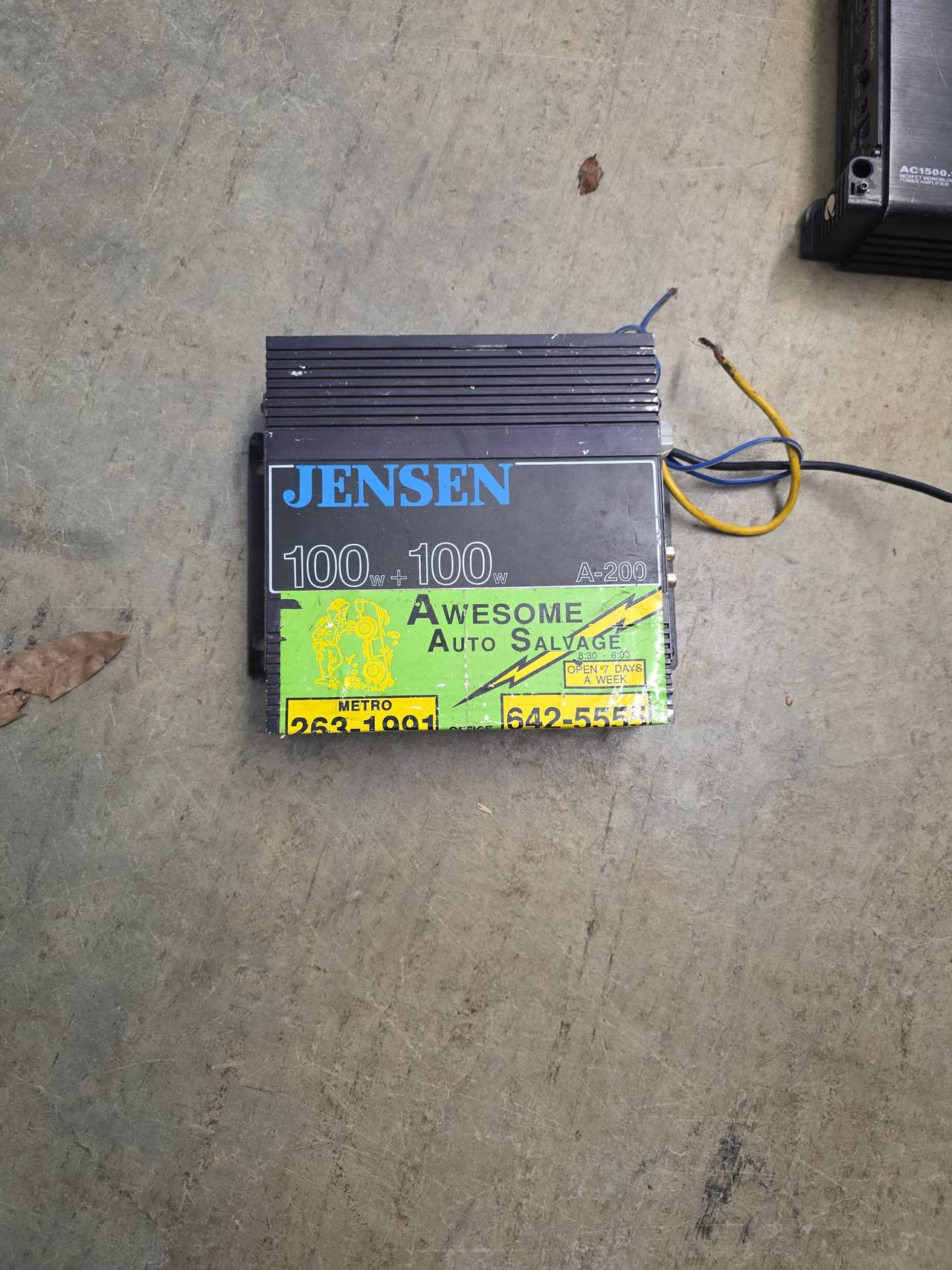 Jensen A-200 2-Channel Power Amplifier