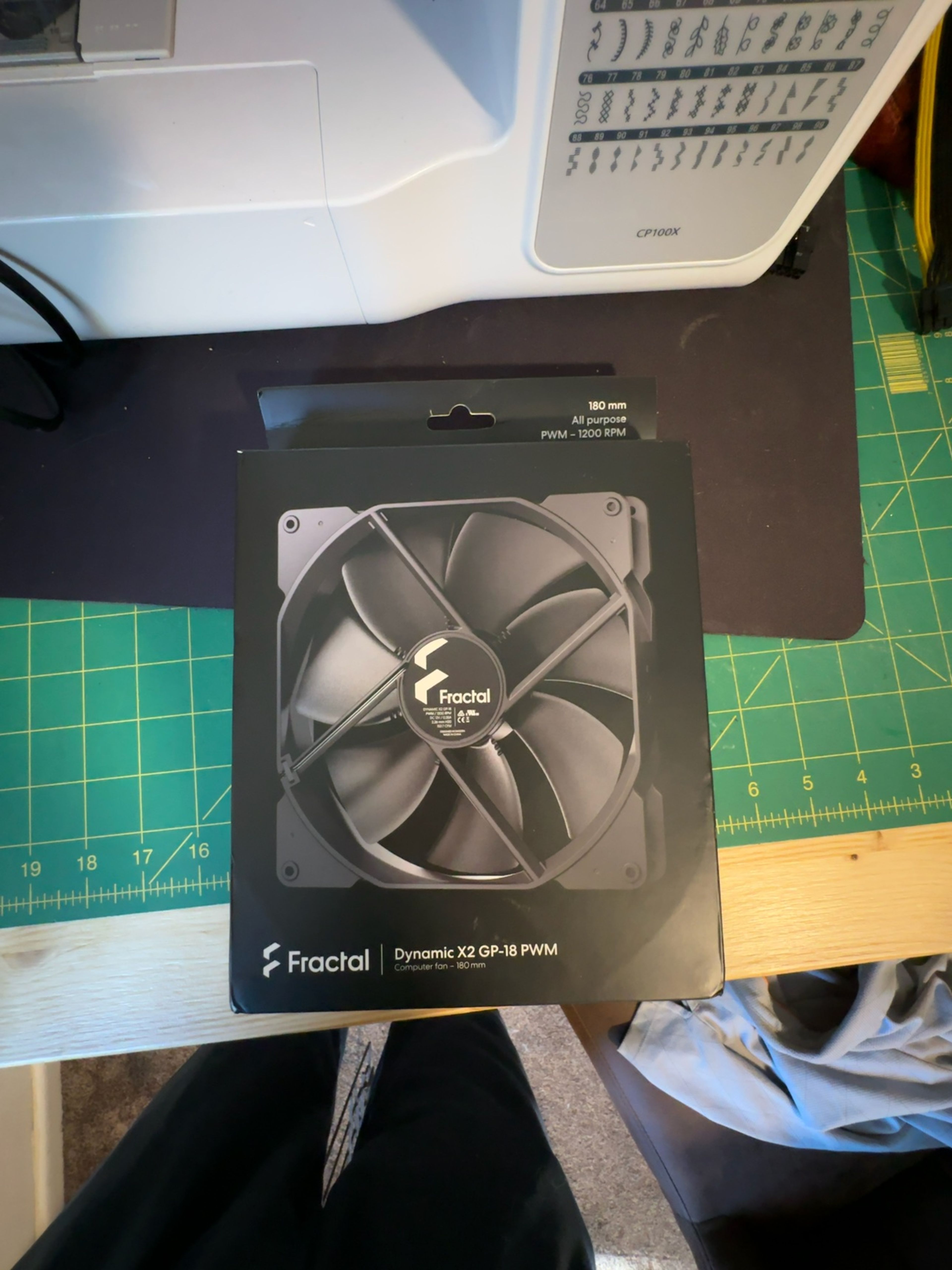 Fractal Design Dynamic X2 PWM GP-18 180mm Case Fan - Black