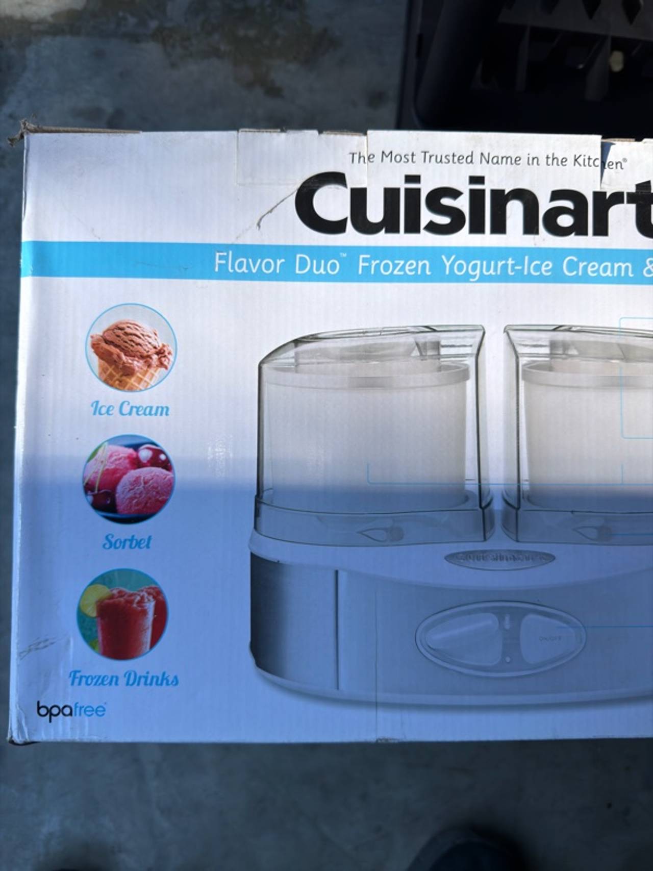 Cuisinart ICE-40 Flavor Duo Frozen Yogurt Ice Cream & Sorbet Maker