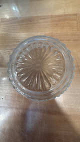 Lot of 3: Anchor Hocking Hobnail Moonstone Bowls:  4.5" and 2 leaf shaped bowls - Image 4