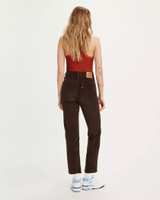 Levi's Wedgie Straight Brown High Rise Corduroy Pants Size 27 - Image 8