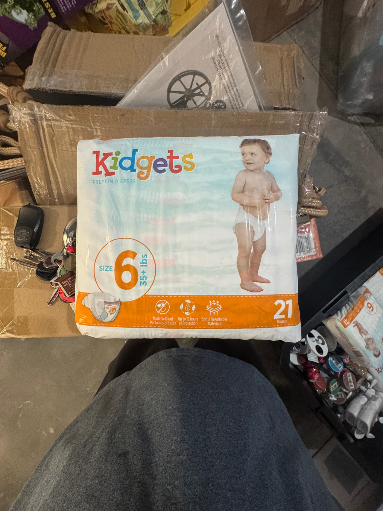 New Kidgets Premium Diapers Size 6 21-Count