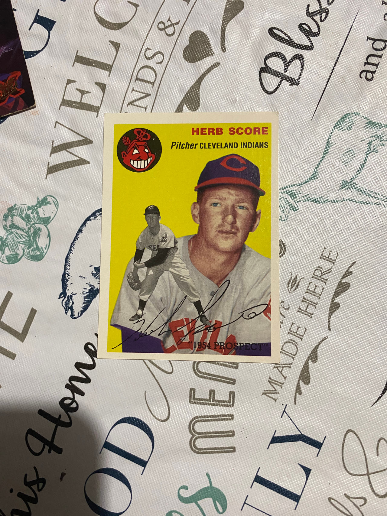 Herb Score Baseball Card