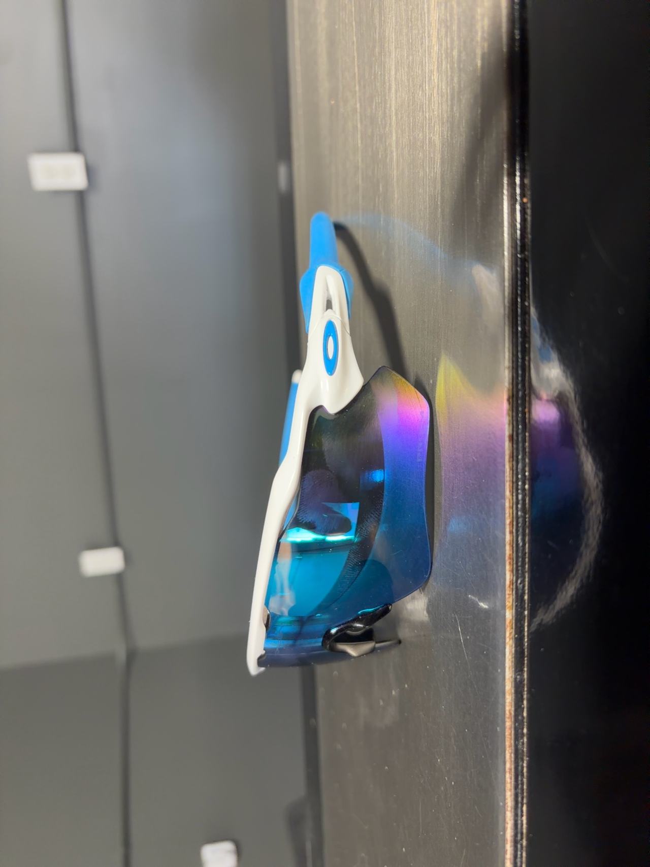 Oakley Radar EV Path Sunglasses White Frame Blue Lenses used