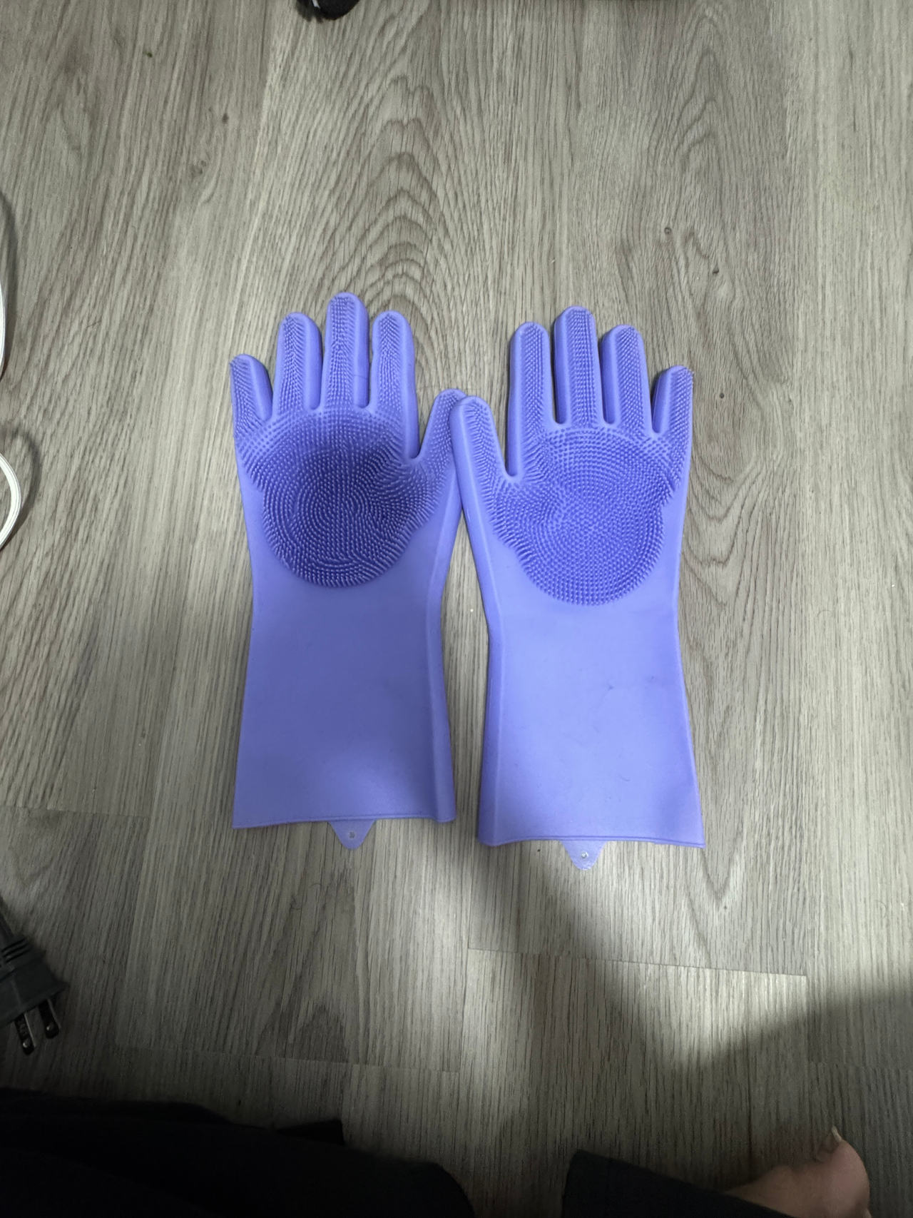Silicone Dishwashing Gloves with Scrubbing Bristles