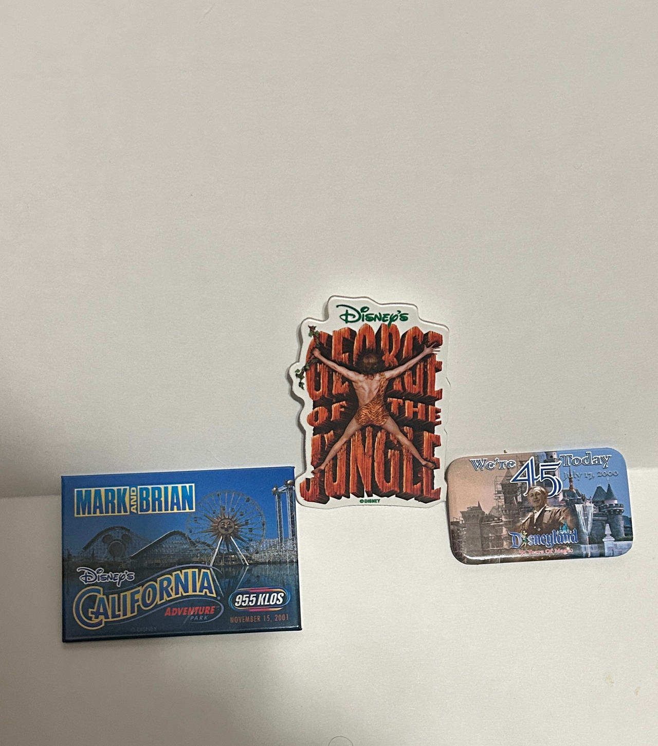 Vintage Disney Parks Pinback Buttons
