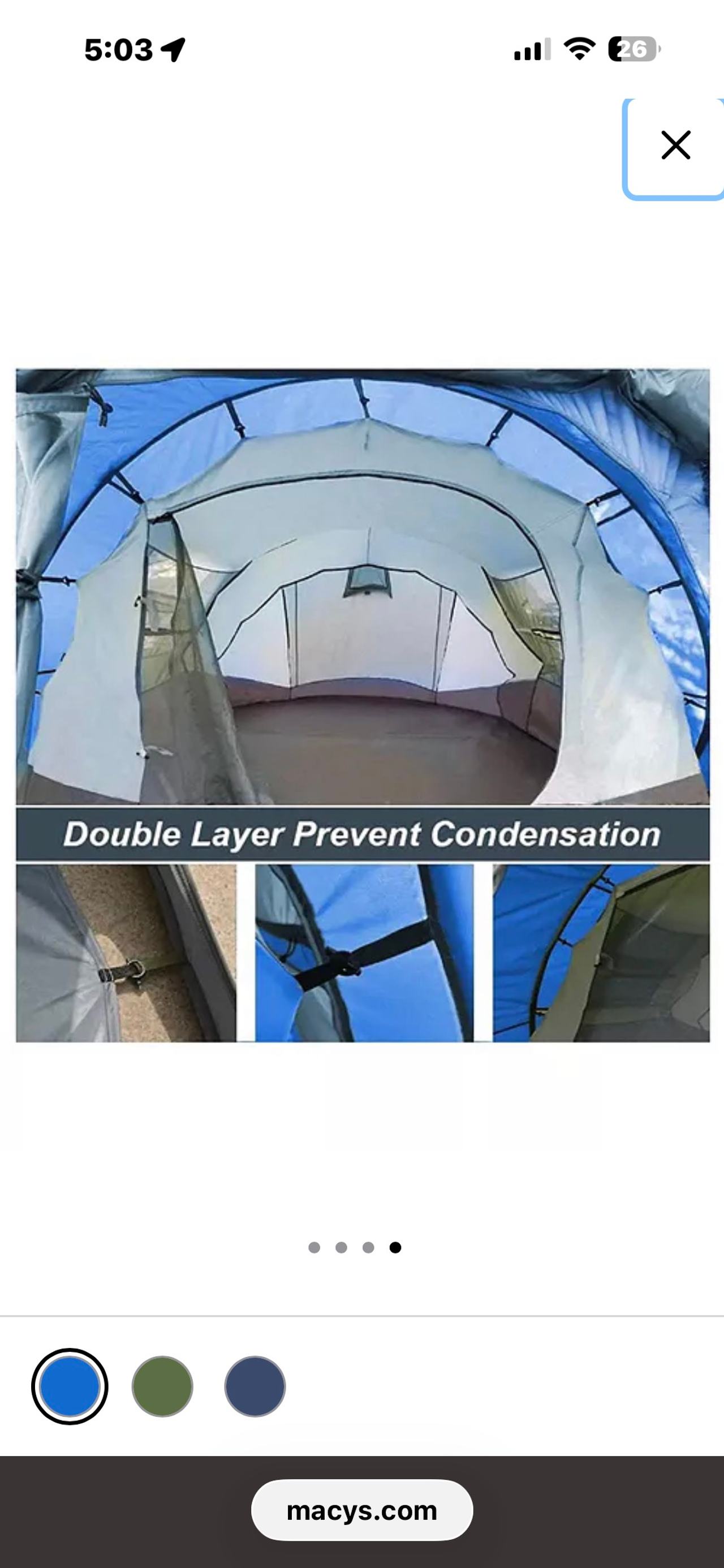Ayamaya Pop Up Tent 4-6 Person