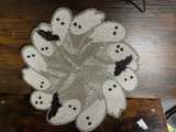 Rachel Zoe Halloween Beaded Ghost Bat Placemat - Image 1