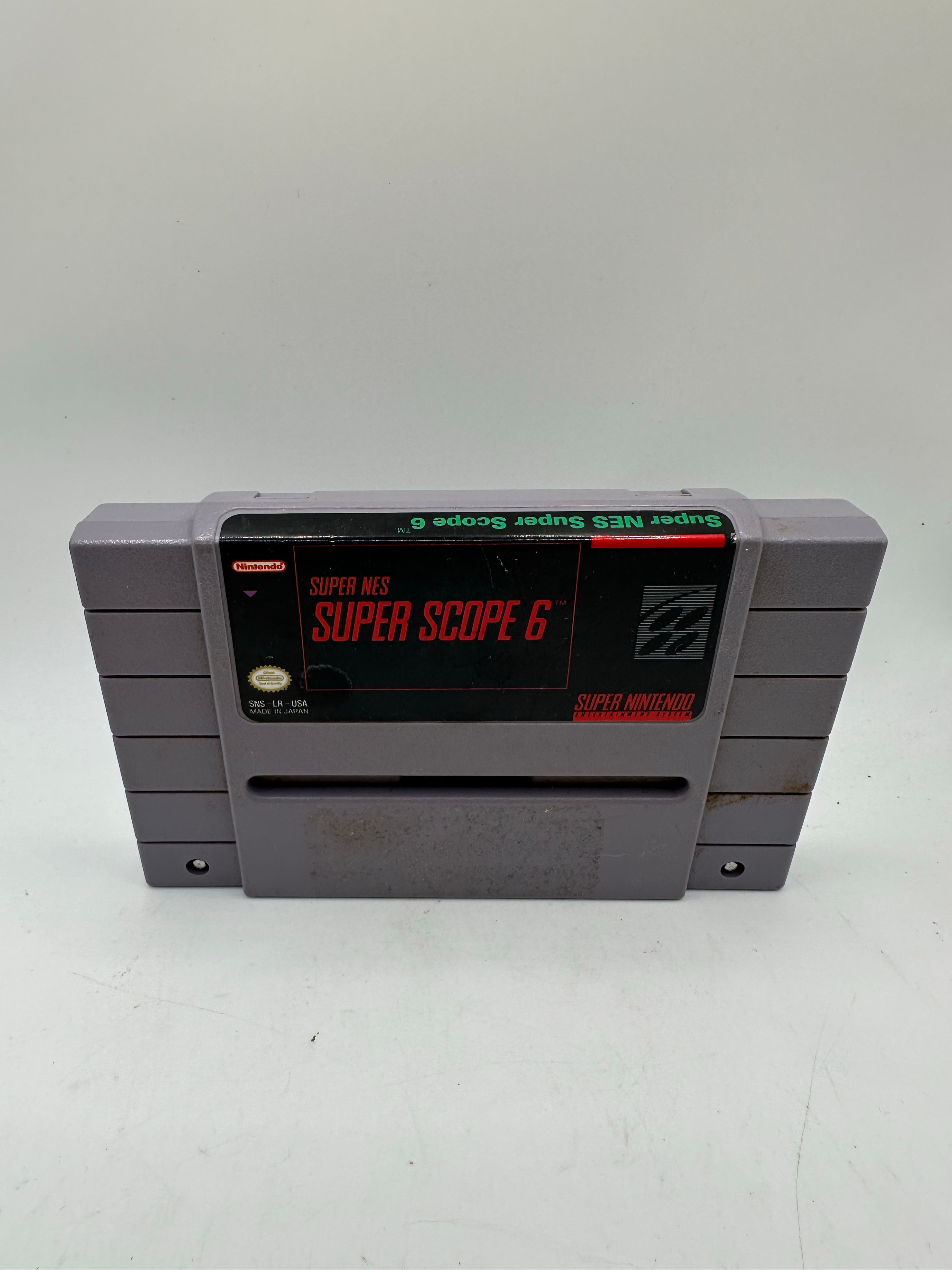 Super Scope 6 SNES Game (Super Nintendo Entertainment System, 1992) TESTED
