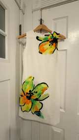 Ralph Lauren Floral Sheath Dress White/Yellow - Image 1