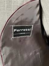 Ferretti Gray Stripe Suit Jacket and Matching Pants Set - Image 6