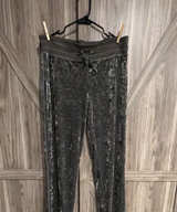 Calvin Klein Crushed Velvet Track Pants Size M Womens - Image 1