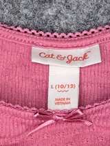 Cat & Jack Girls' Ribbed Short Sleeve T-Shirt with Lettuce Edge - Image 4