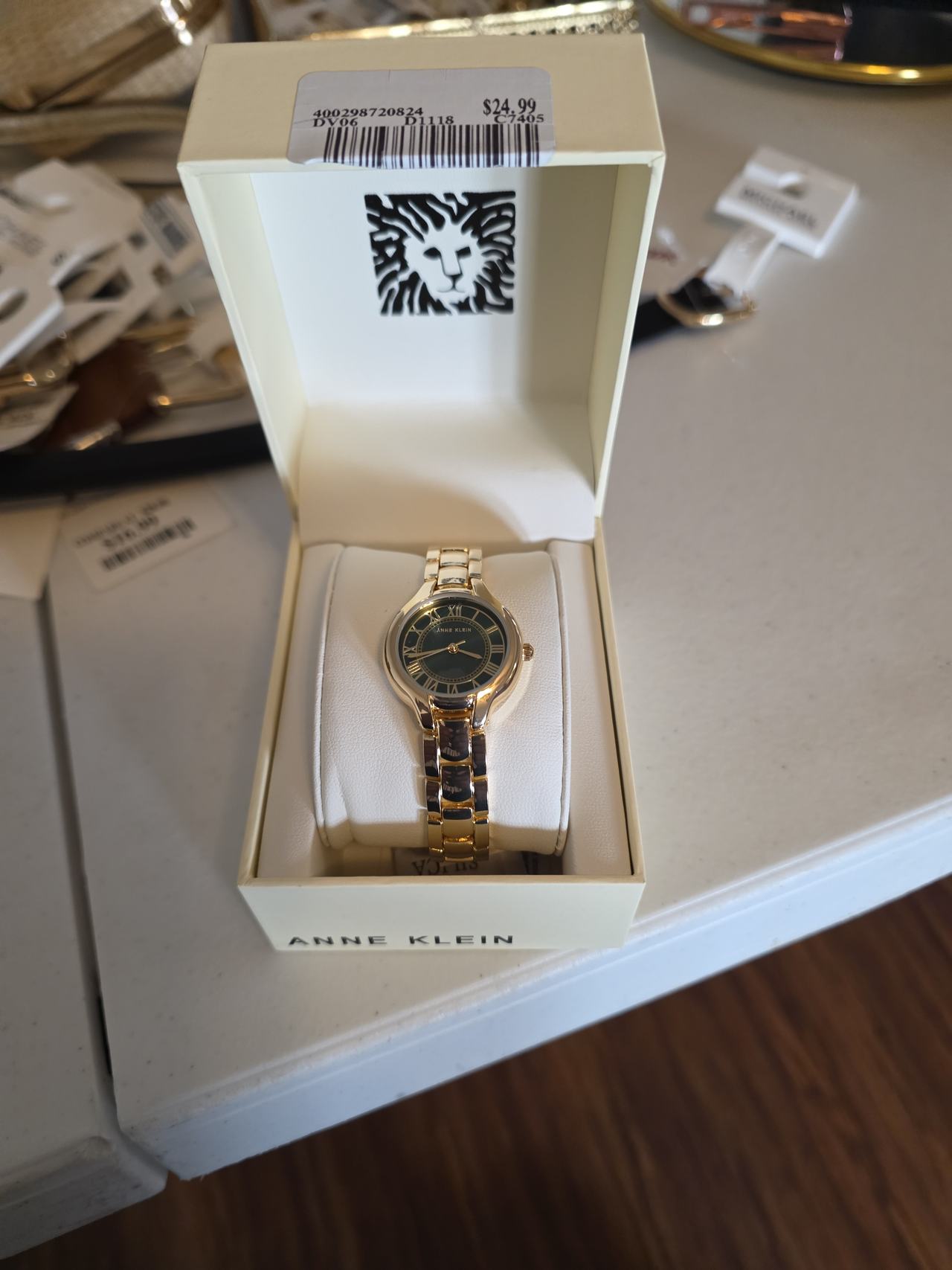 Anne Klein Women's Gold-Tone Bracelet Watch