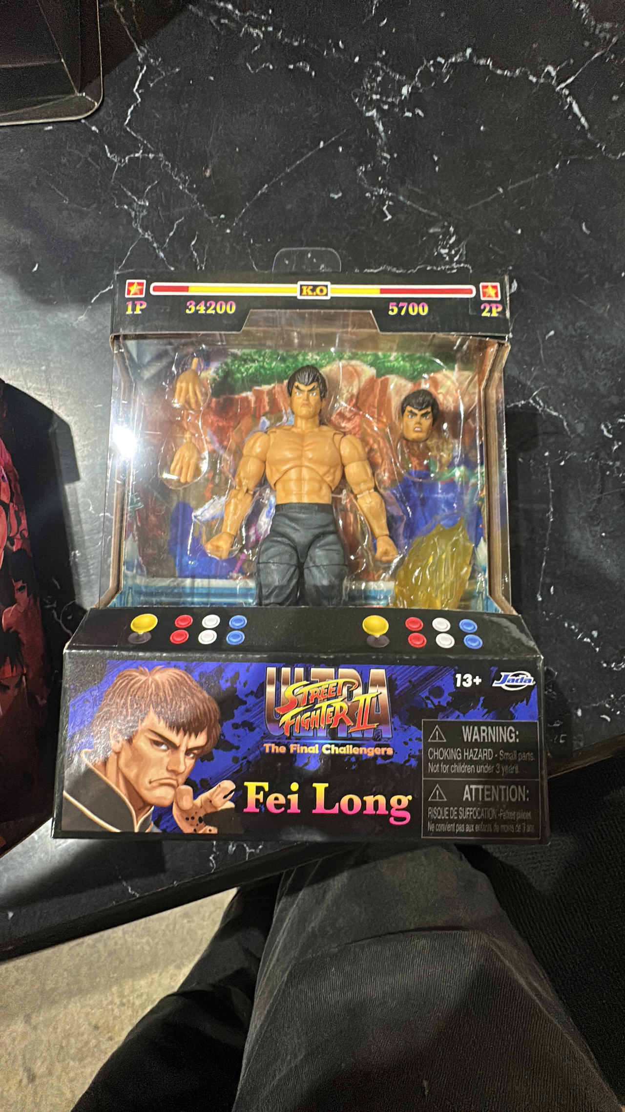 Jada Toys Ultra Street Fighter II Fei Long Action Figure