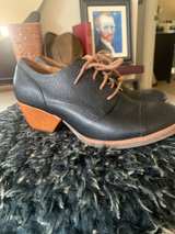 Kork-Ease Black Leather Oxford Heels - Image 7
