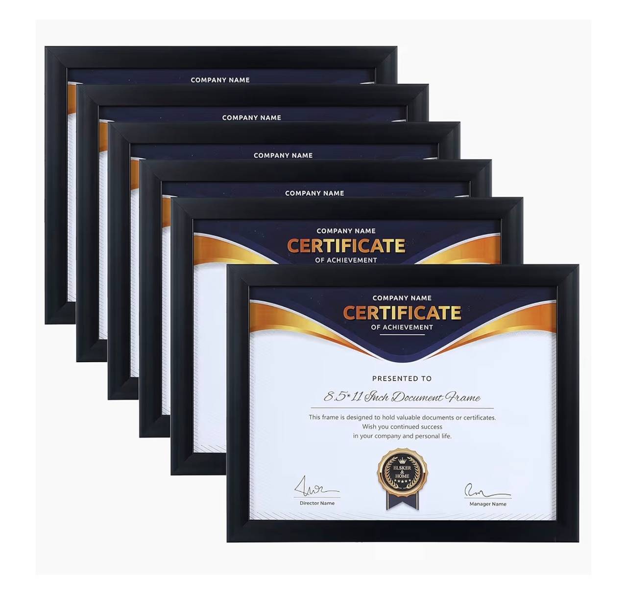 Elsker & Home 8.5x11 Document Frame 6-Pack