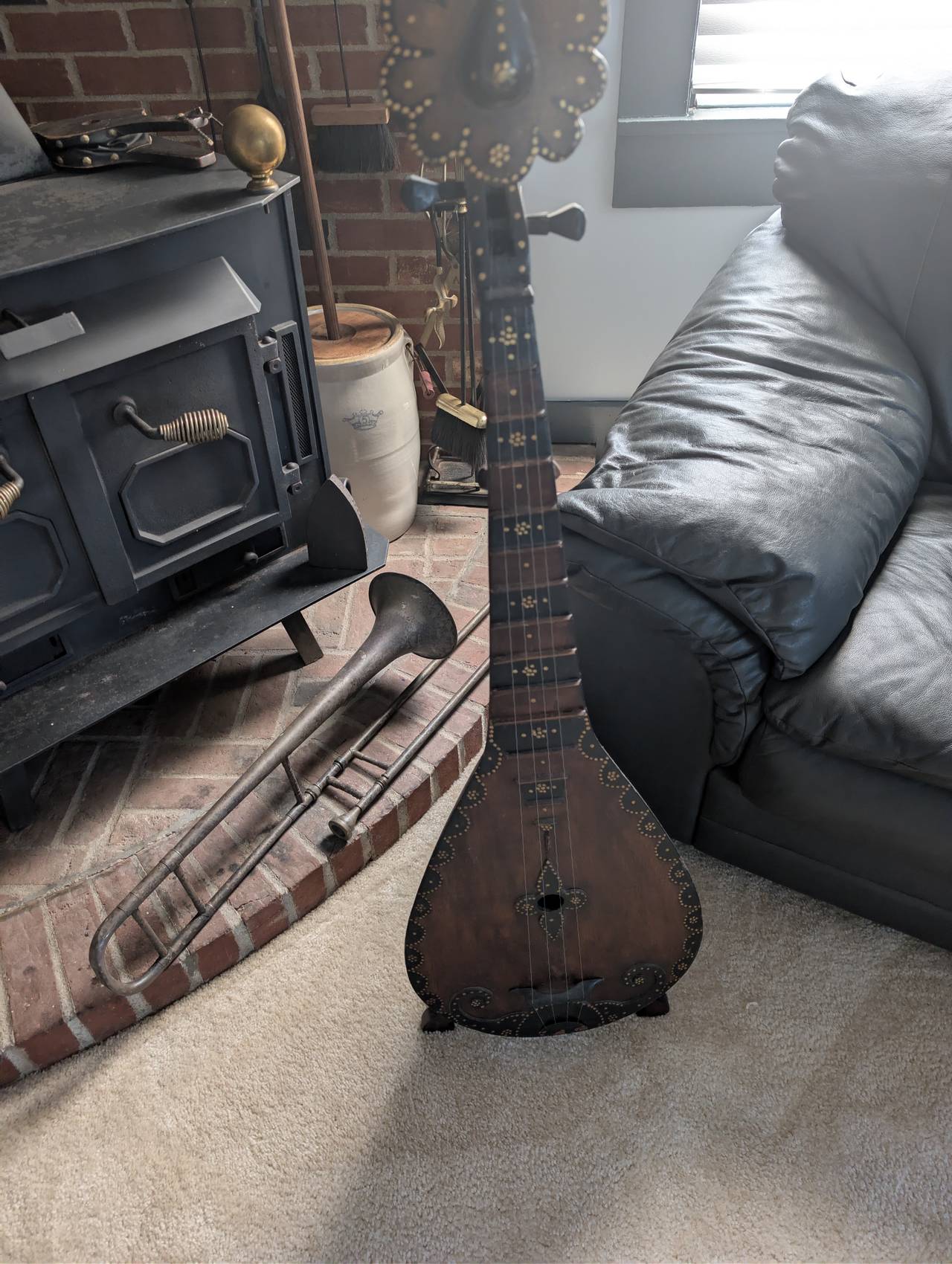 Ornate Decorative Folk Lute Instrument